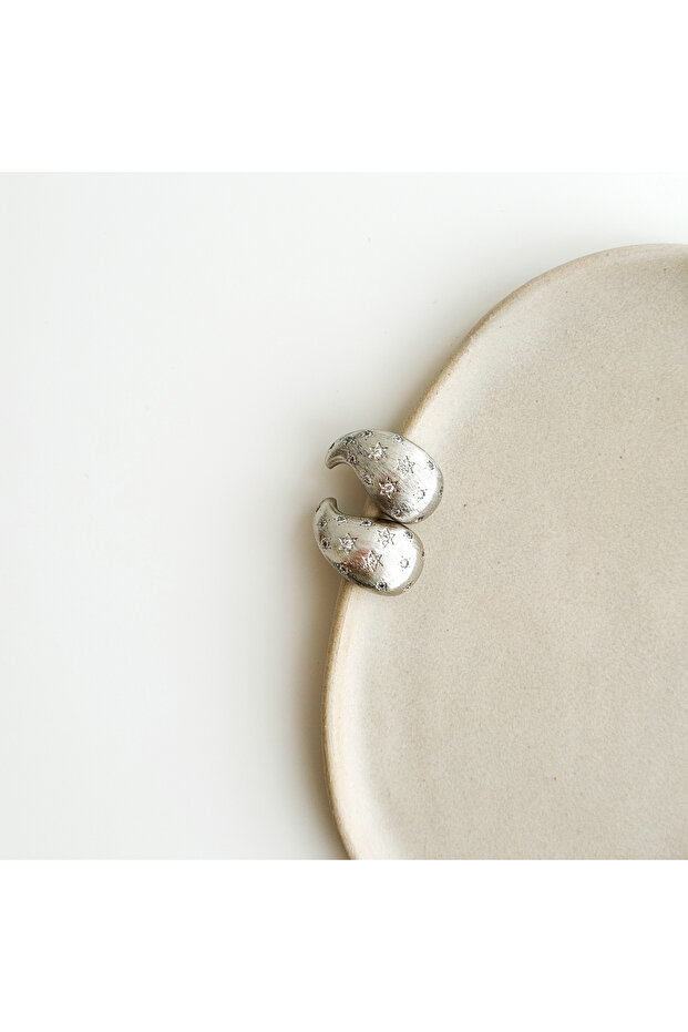 Aria Grey Steel Earring | Steel Earrings