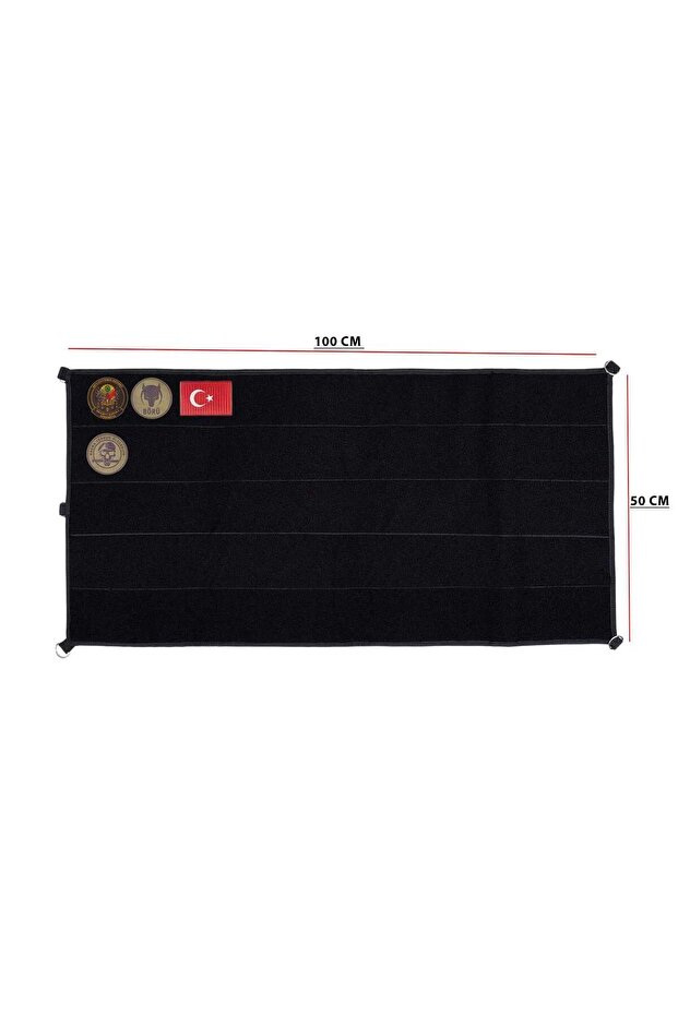 Cırtlı Patch Duvarı- Siyah