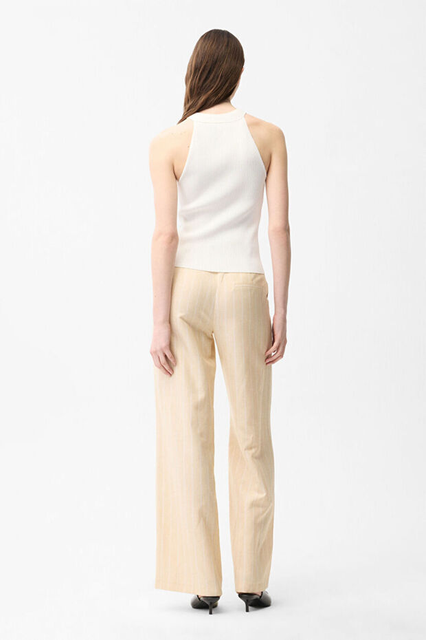 Halter Yaka Triko Bluz - 4