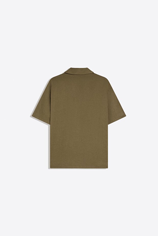 Kısa kollu rustik gömlek - 6