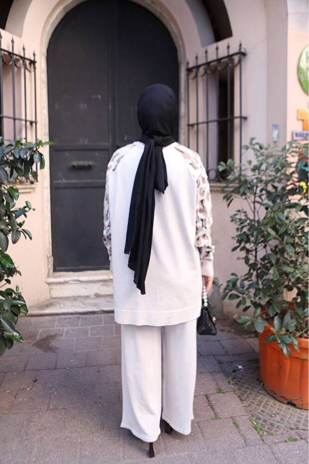 Leopard Patterned Mercerized Suit - 2