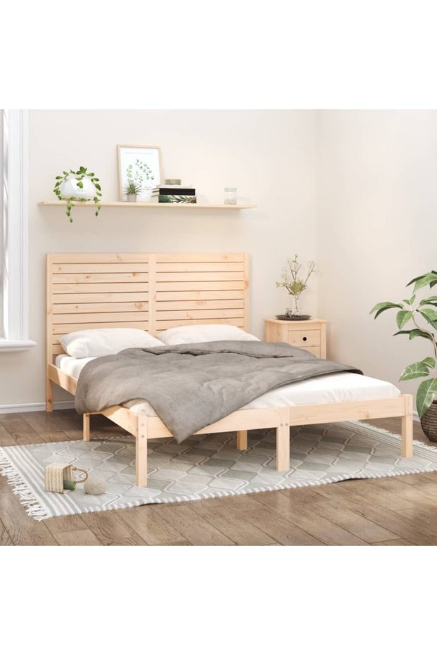 Bed frame, 140x200 cm, solid wood