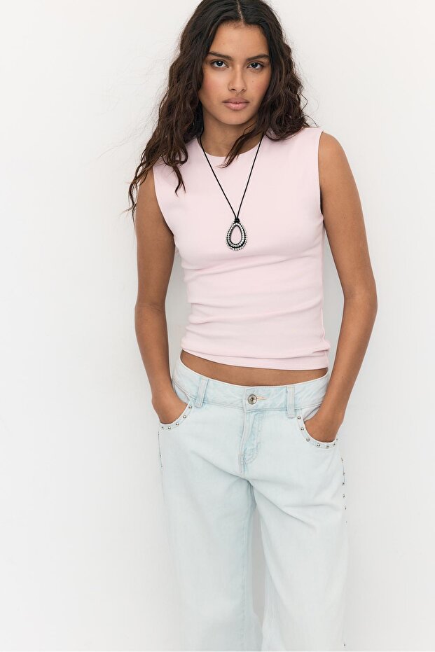 Basic kolsuz tişört - 1