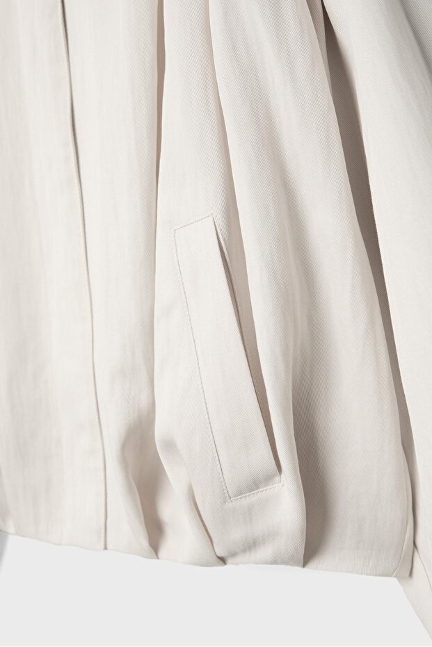 Piliseli dökümlü ceket - 8