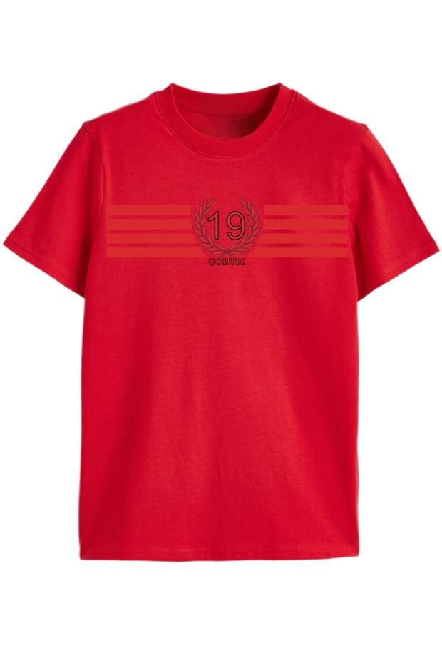 Çorum 19 Strike – Premium Children's T-Shirt with Wreath Detail
