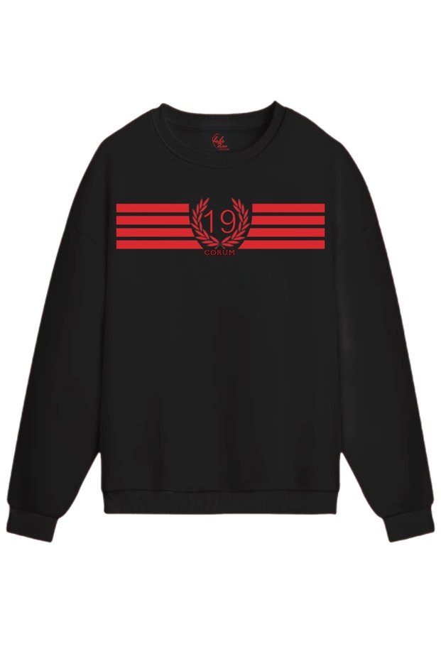 Çorum 19 Strike – Premium Hoodie / Sweatshirt with Wreath Detail (Optional)