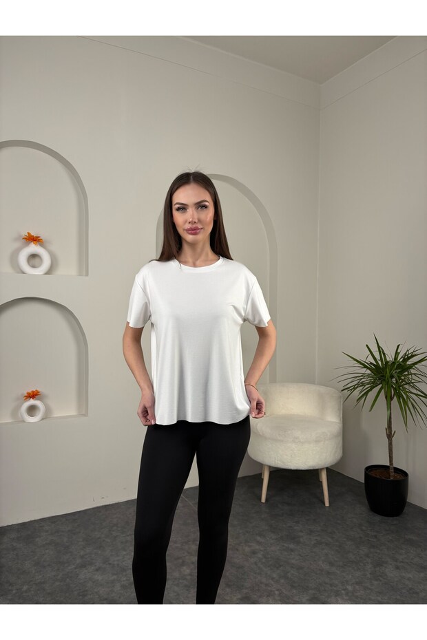 Crew Neck Off-White T-Shirt