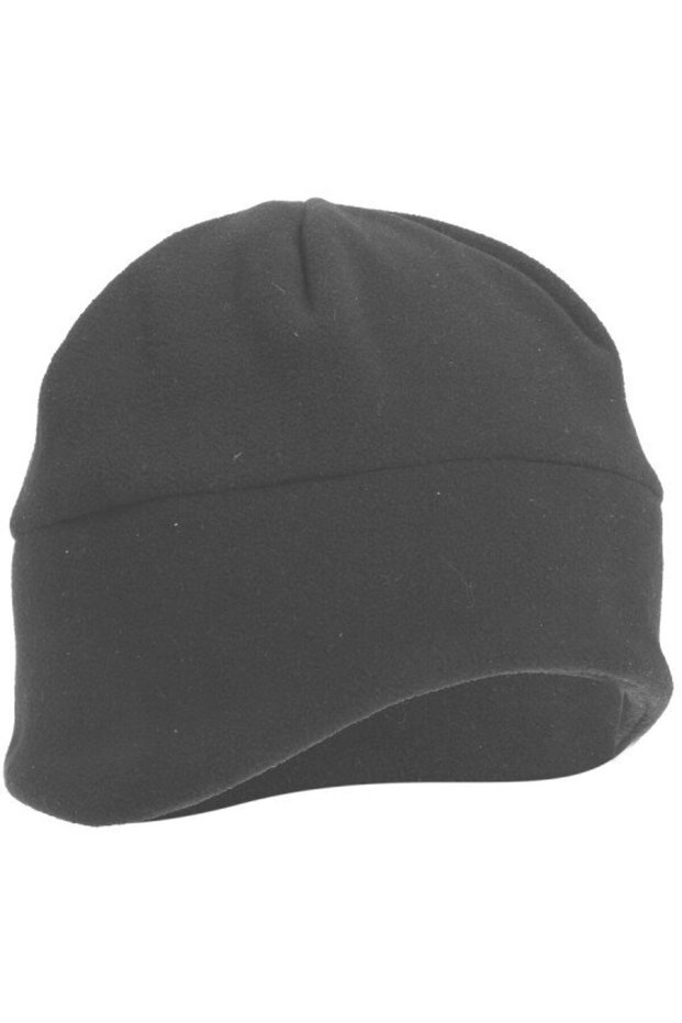 Fleece cap with ear flaps / gray