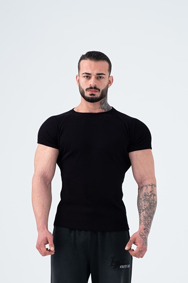 iac iron athletics club Ribbed Muscle-Fit T-Shirt