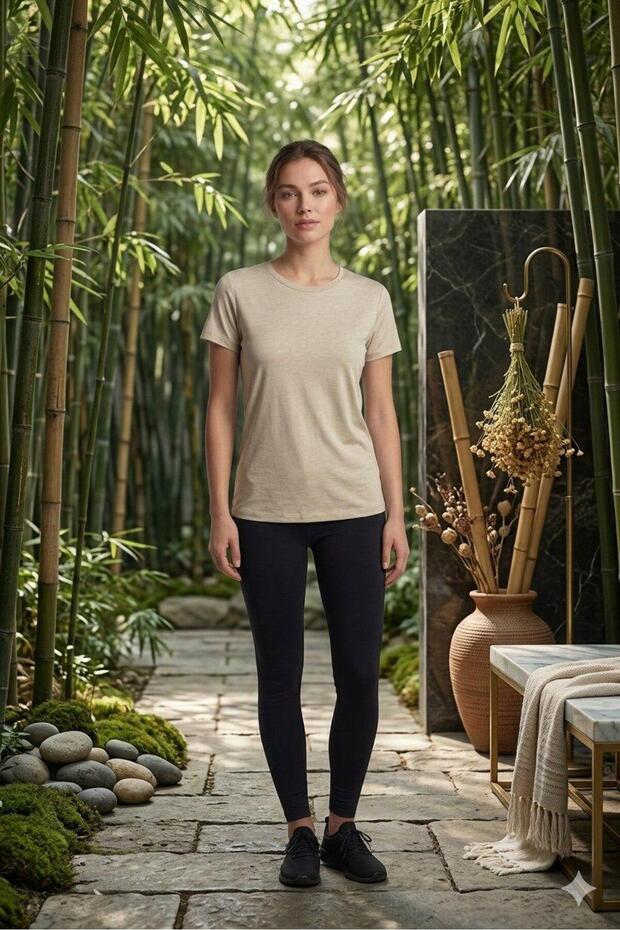 تي شيرت BAMBOO EXTRA ذو المقاس مرن مريح طوال اليوم