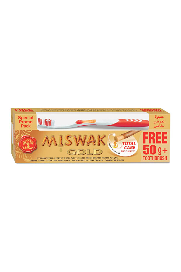 Gold Toothpaste + Free Toothbrush (120g)