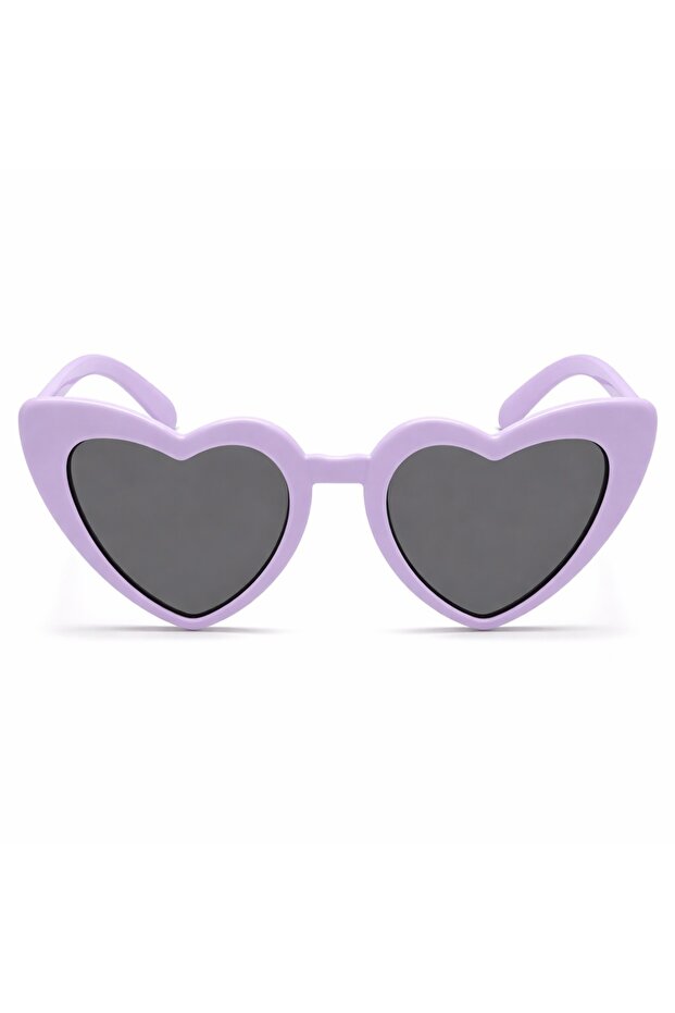 Purple Lilac Retro Heart Glasses – 80S 90S Style Party Glasses