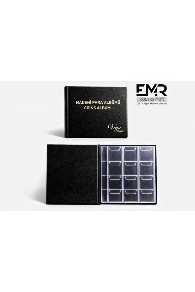 Money Album with 120 Pockets and 10 Pages - Black Color
