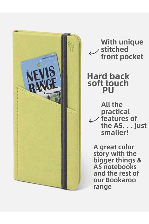 Bookaroo Notebook (A6) Cep Defteri-Lime - 3