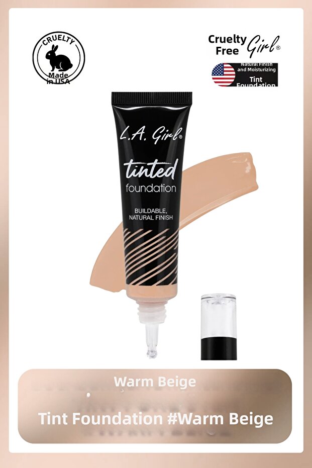 Tinted Foundation - Natural Finish and Moisturizing Tinted Foundation # Warm Beige - Glm756