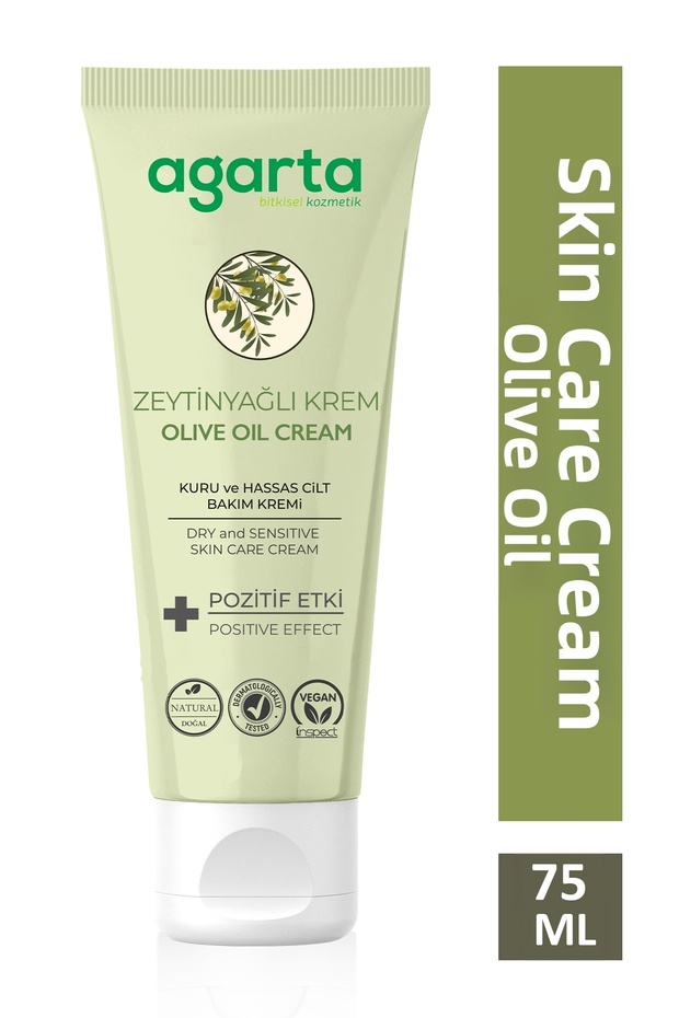 Olive Oil Moisturizing Cream with Shea Butter for Dry and Sensitive Skin, 75 ml