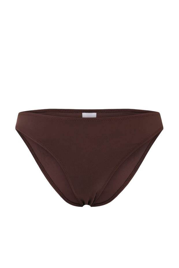 Kahverengi Ve Puantiyeli 2'li Regular Normal Bel Bikini Altı TBESS25BA00054 - 9