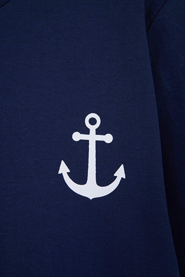 Kırmızı-Lacivert 2'li Erkek Çocuk Baskılı 23 Nisan Örme T-Shirt TKDSS26TS00038 - 8