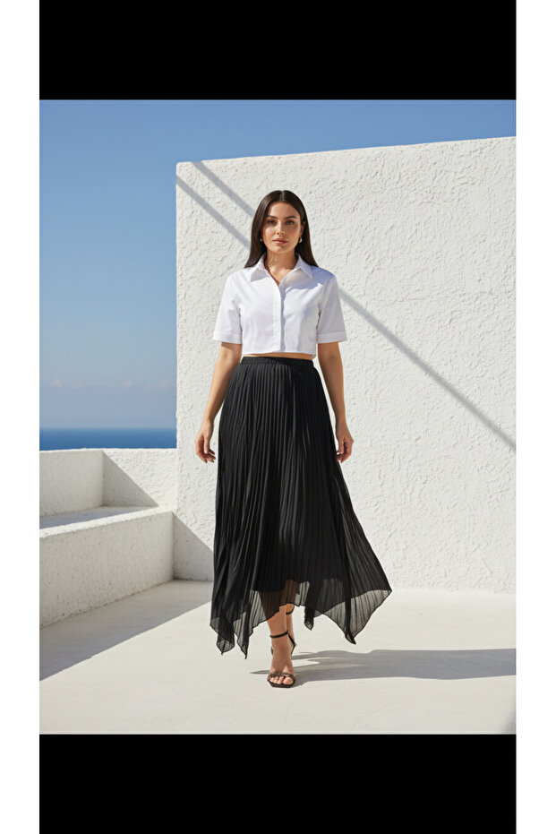 SİYAH ASİMETRİK ETEK - 3