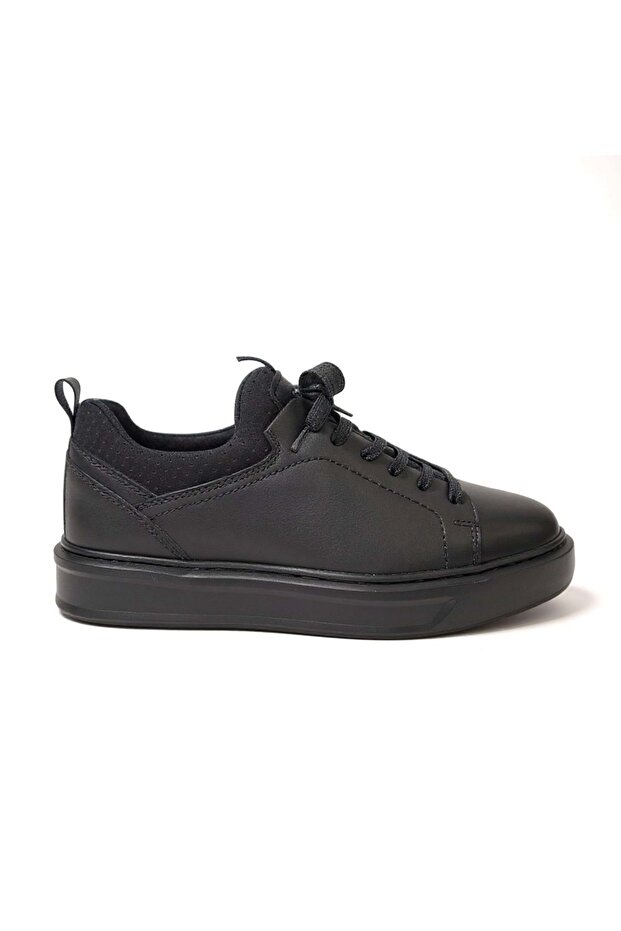 Men's Leather Casual Shoes 21593 - Black - 41
