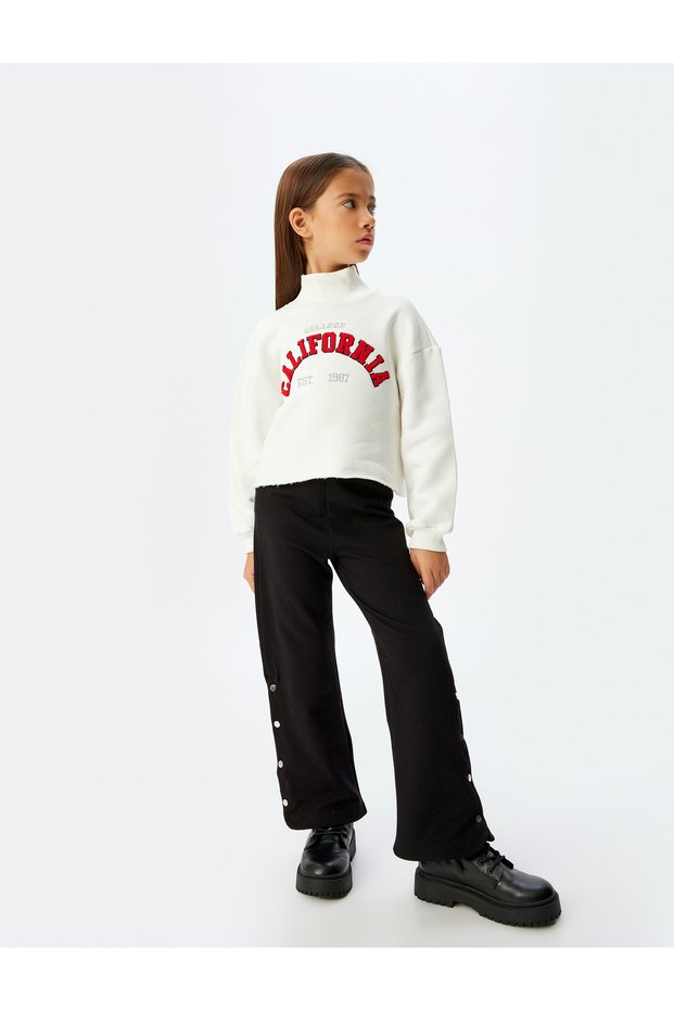 Black Girl's Trousers 5Wkg40209Ak