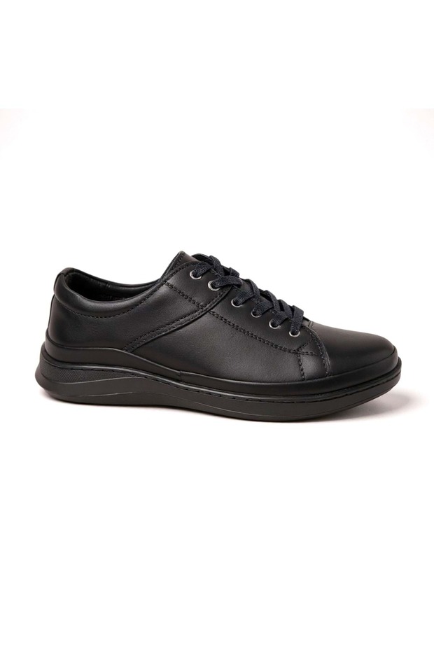 Men's Leather Casual Shoes 22585 - Black - 41