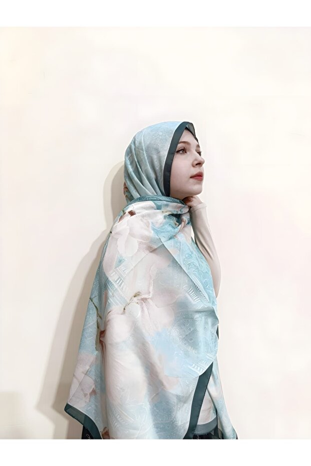 Magnolia Pattern Cotton Shawl