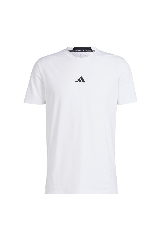 Designed For Training Erkek Beyaz Bisiklet Yaka Tişört - 2