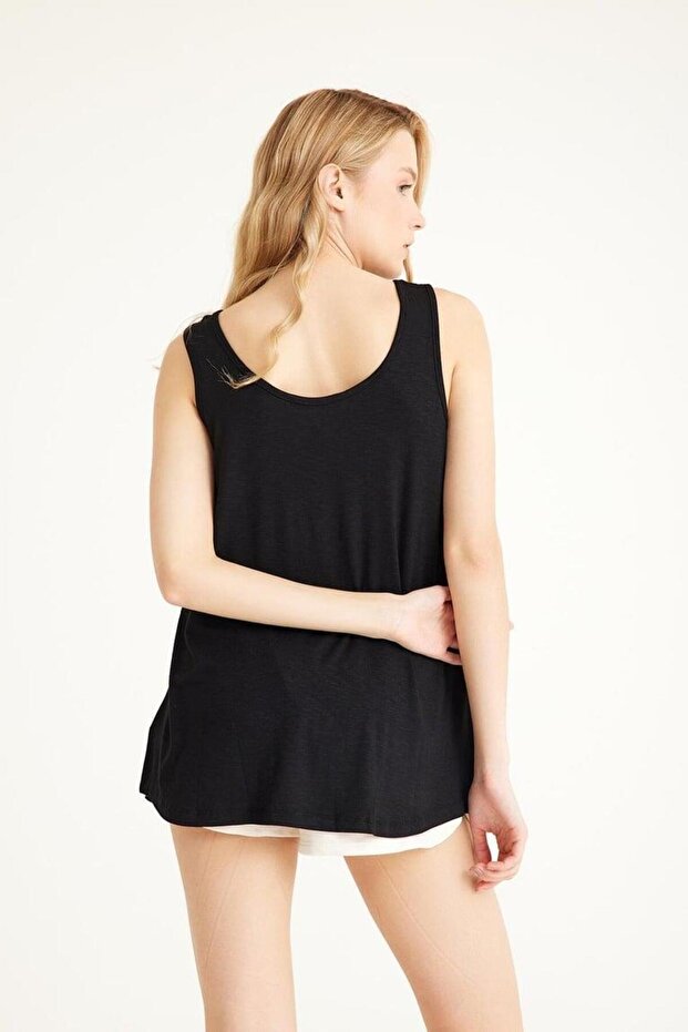 2 Pieces A-Line Comfortable Fit Basic Thick Strap Undershirt T-Shirt - 6