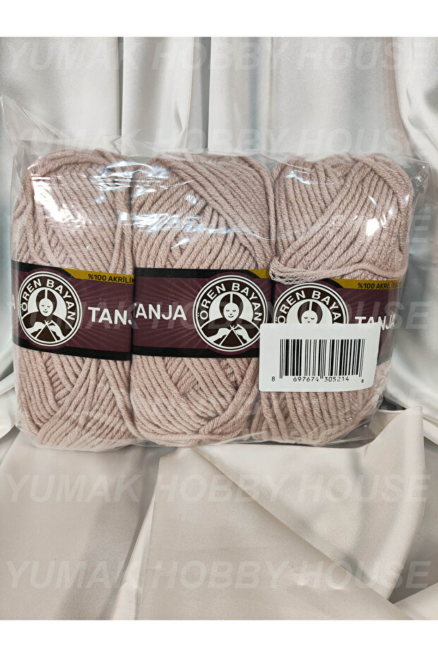 Tanja Salmon Hand Knitting Yarn (3 Pieces) - Color: 124