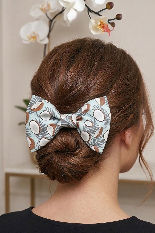 Coconut Patterned Automatic Big Bow Buckle - 1