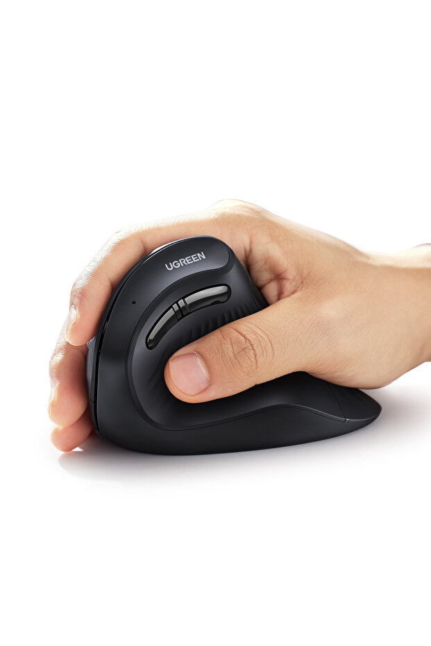 4000 DPI 6 Tuşlu Ergonomik Kablosuz Dikey Mouse, Siyah, 25444 - 3