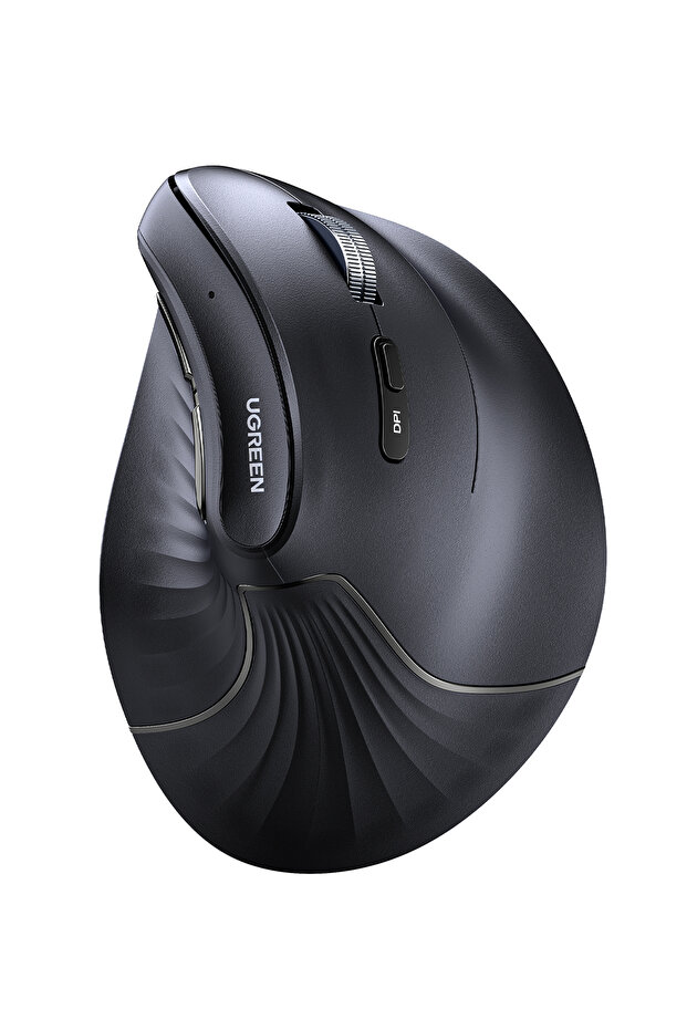 4000 DPI 6 Tuşlu Ergonomik Kablosuz Dikey Mouse, Siyah, 25444 - 4