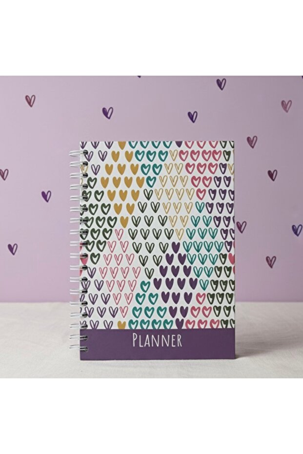 Premium Undated Agenda – 17X24 Hard Cover, Spiral Bound, 4 Colors, with Stickers