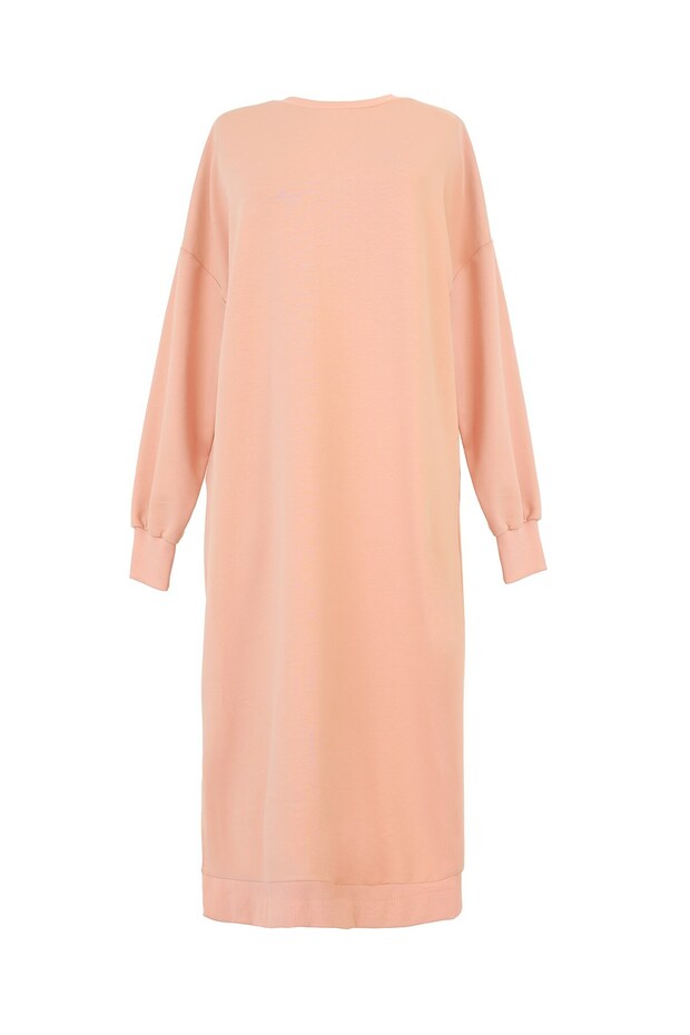 Kadın Basic Tunic - 30645TUN - Pudra