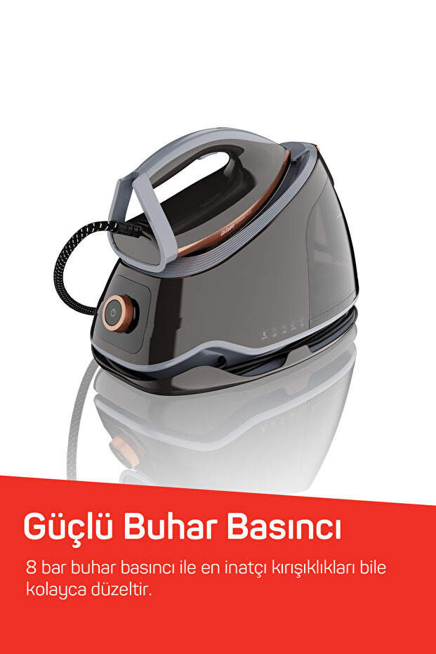 AR6048 SteamArt Plus Buhar Kazanlı Ütü 3000W, 1.5 L Su Tankı, Gri - 3
