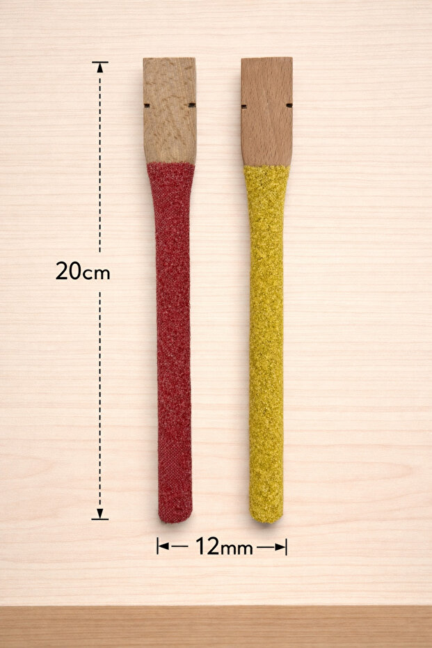 Muhabbet Sand Chimney 20 cm (Yellow-Red Color) 2-Pack