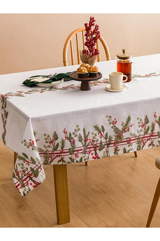 مفرش طاولة منقوش بالزهور 150×200 سم (عرض 5)