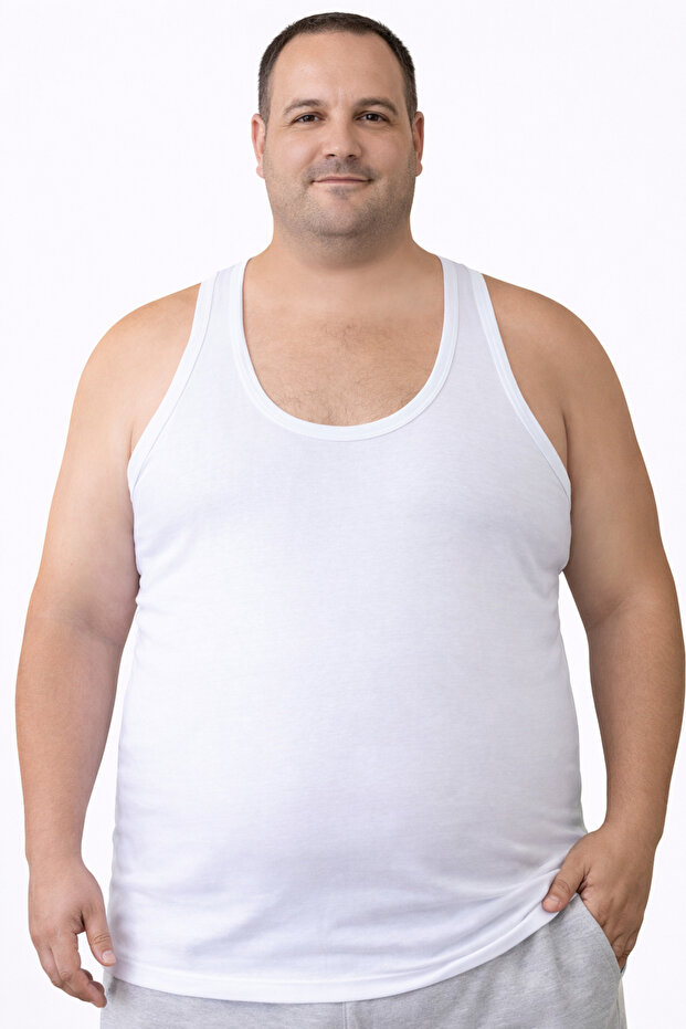 3 Pack Men's Plus Size Undershirts