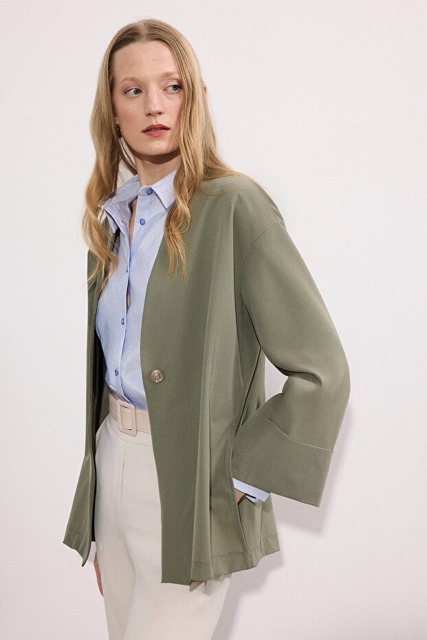 TEK DÜĞMELİ CEKET - 4