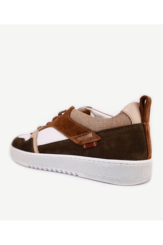 Segmented Leather Sneaker - 6