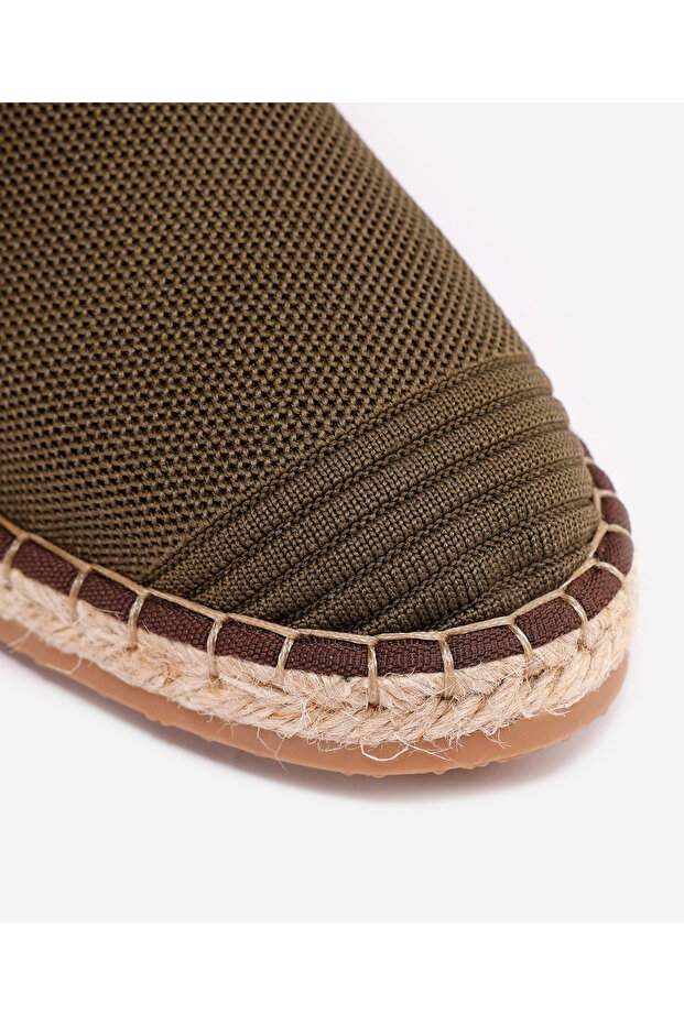 Triko Örme Bağlı Espadril - 2