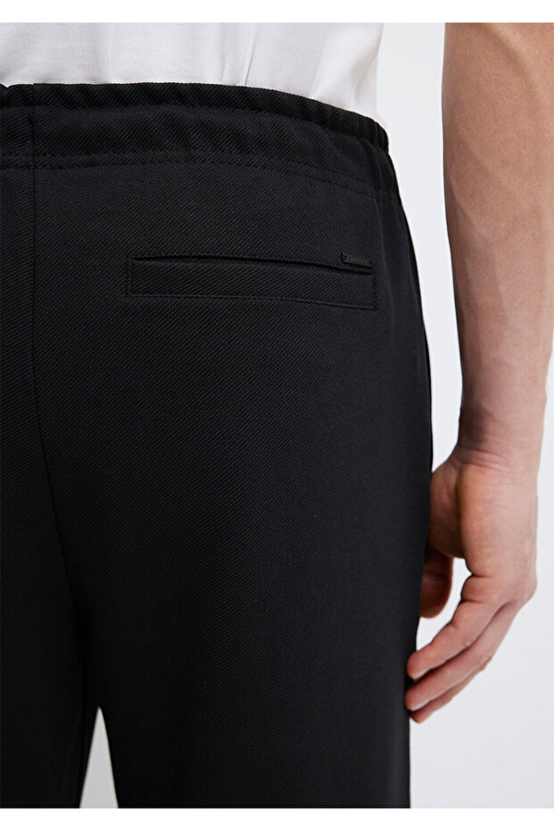 Siyah Örme İnterlok Pantolon 0010521-900 - 7