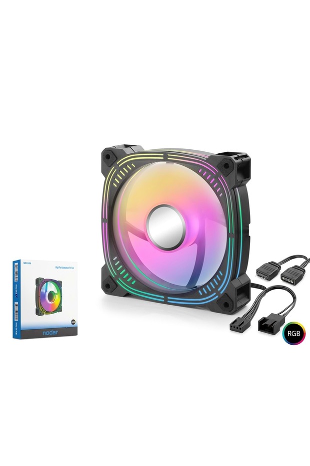 Nd2656 Case Fan Inner and Outer Ring Argb 120 mm Black