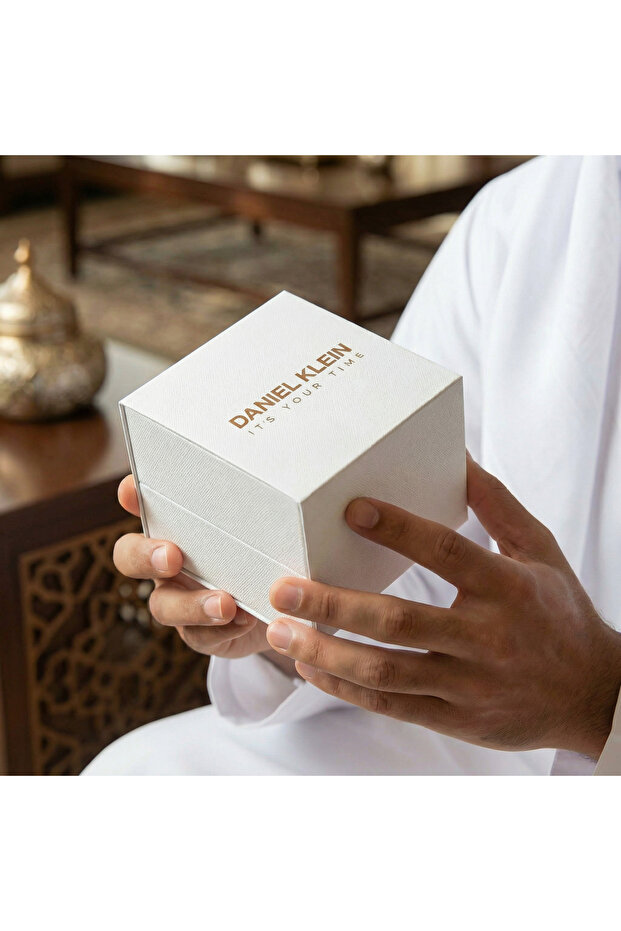ساعة رجالية حصرية بسوار شبكي فضي DK.1.14234-3 - 7