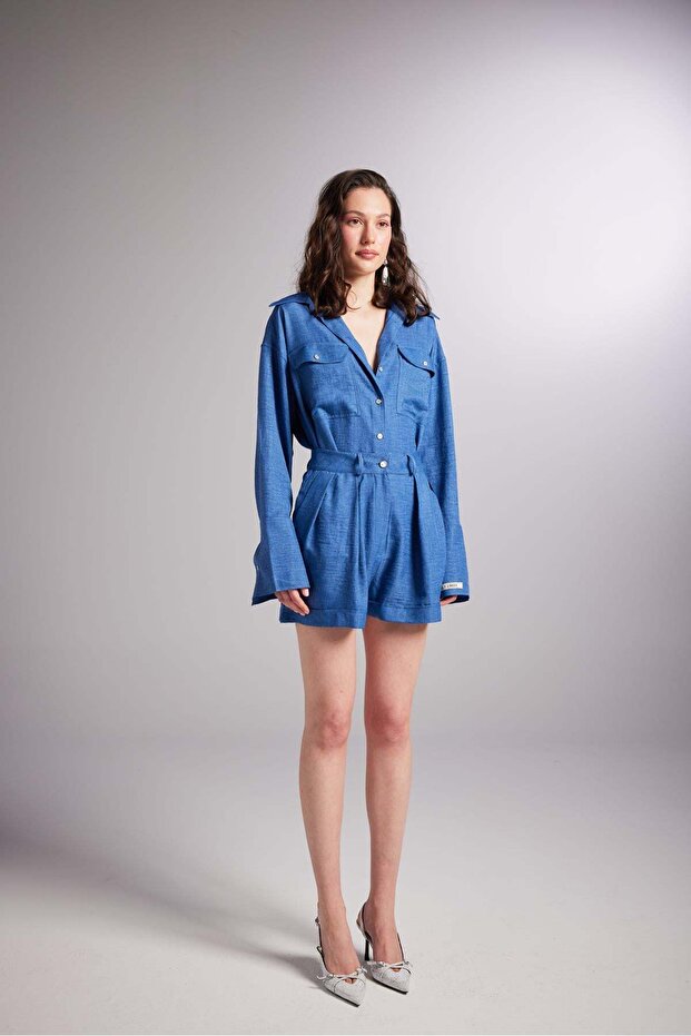 Mini Julia Şort Mavi - 2