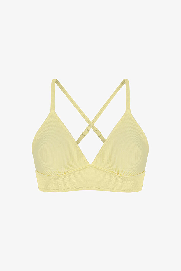 Sarı Arya Bralet Bikini Üstü - 6