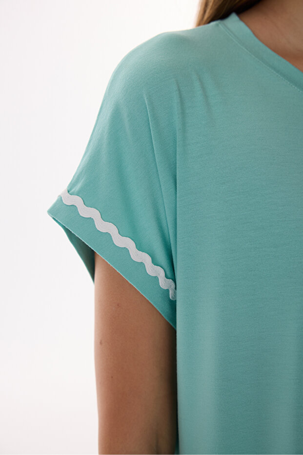 Mint Yeşili Hailey Gecelik - 4