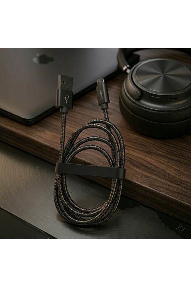 İthi̇nk Gold Cable Spiral Micro K24M Black