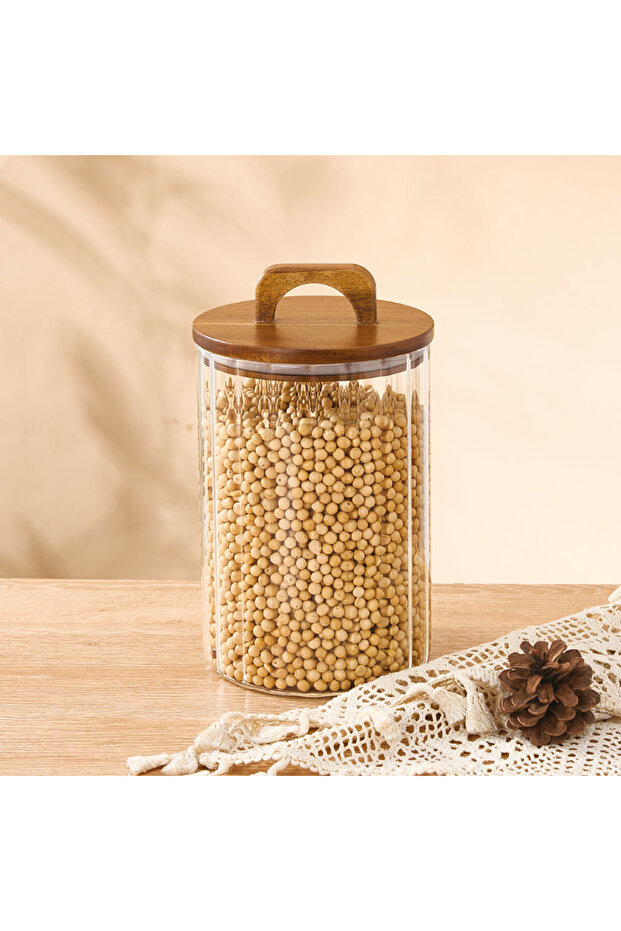 برطمان أكاسيا بغطاء مفرغ الهواء سعة 2450 مل